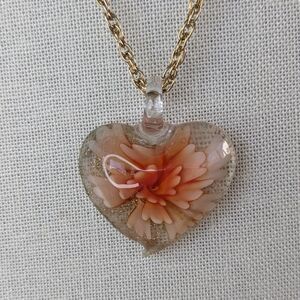 *Bundle and Save* Handcrafted Lampwork Heart-Shaped Glass Pendant Necklace